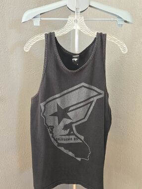 Famous Stars & Straps Black California Tank with White Logo